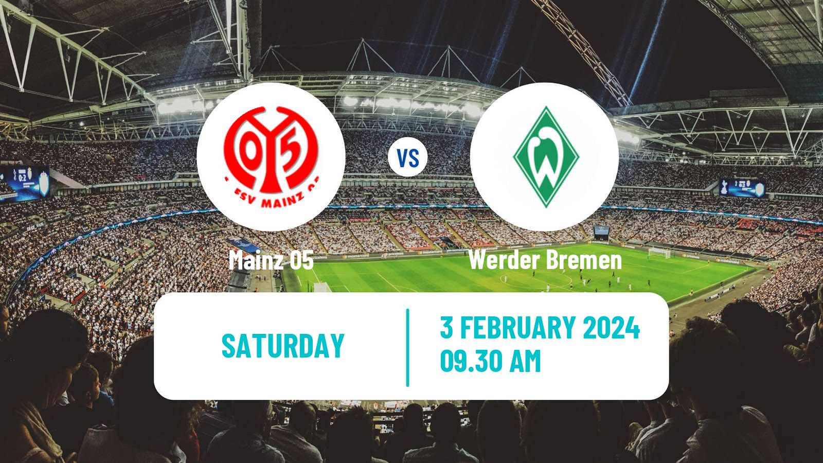 Soccer German Bundesliga Mainz - Werder Bremen