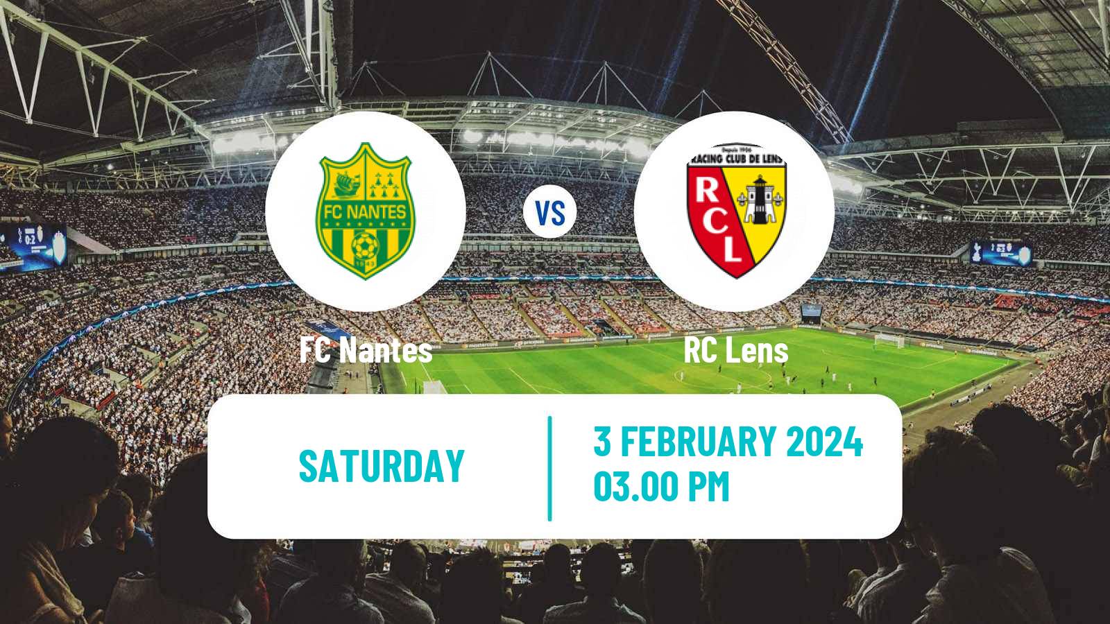 Soccer French Ligue 1 Nantes - Lens