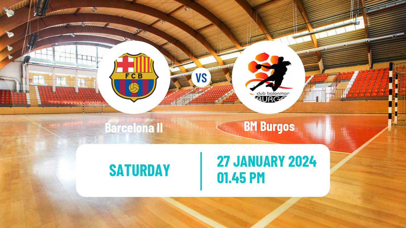 Handball Spanish Division de Honor Plata Handball Barcelona II - Burgos
