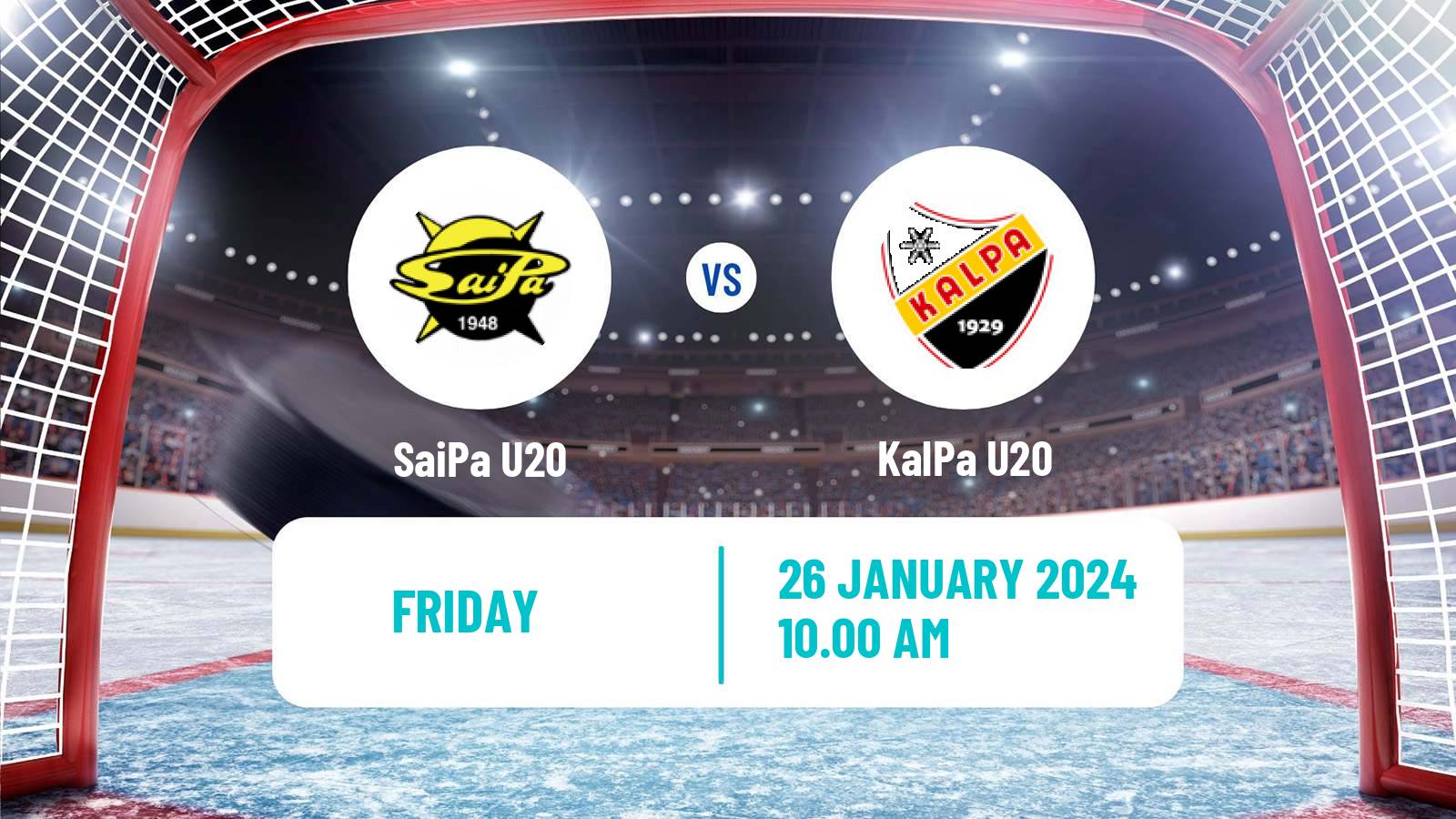 Hockey Finnish SM-sarja U20 SaiPa U20 - KalPa U20