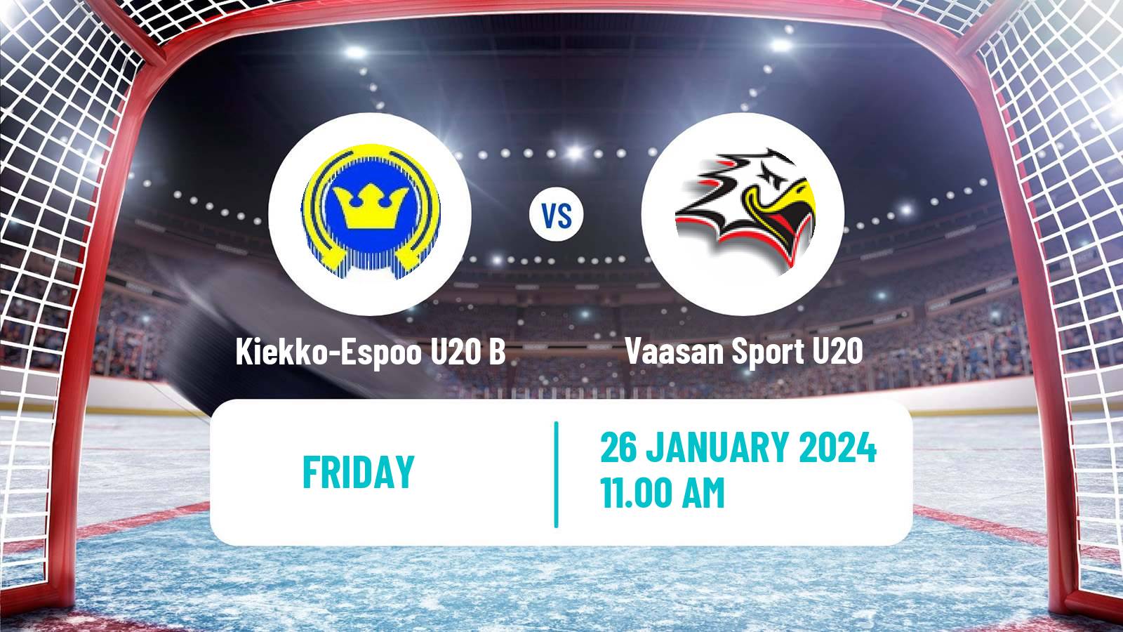 Hockey Finnish SM-sarja U20 Kiekko-Espoo U20 B - Vaasan Sport U20