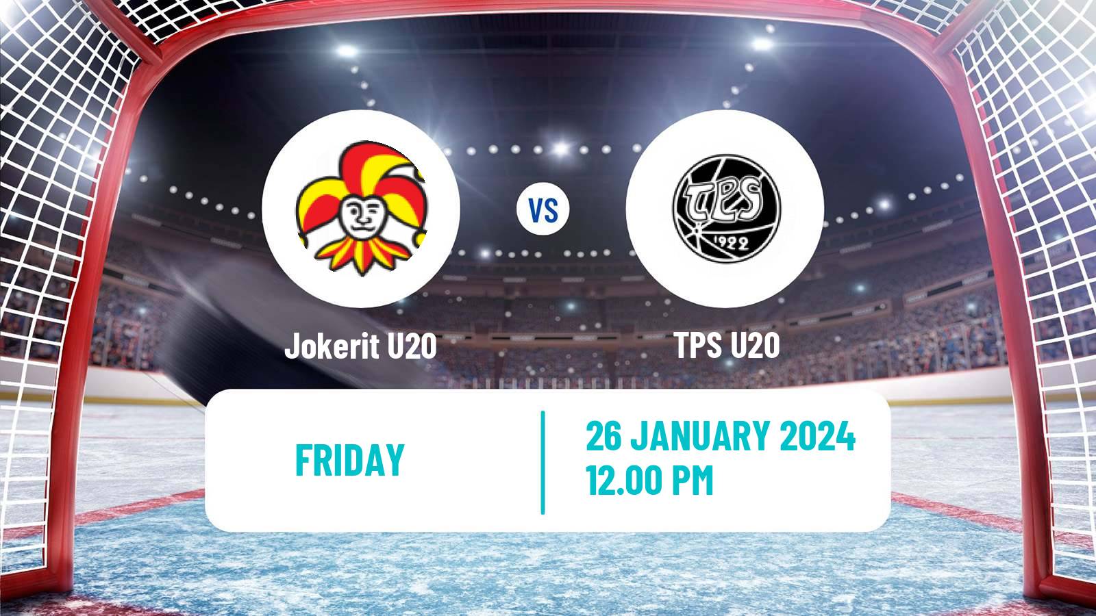 Hockey Finnish SM-sarja U20 Jokerit U20 - TPS U20