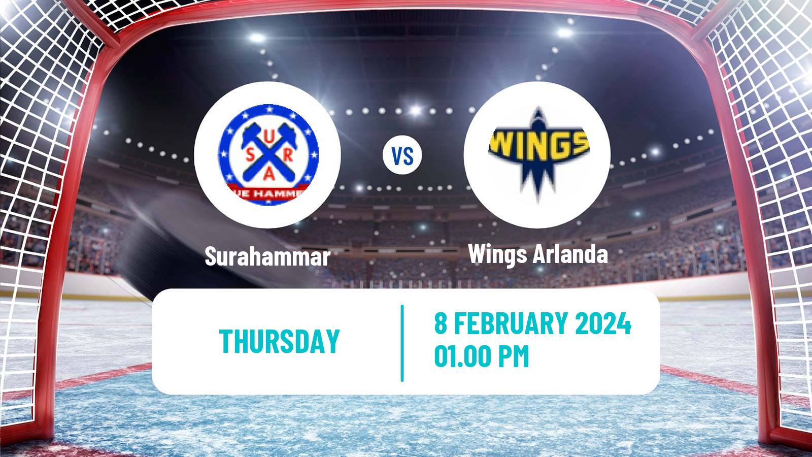 Hockey Swedish HockeyEttan Norra Var Surahammar - Wings Arlanda