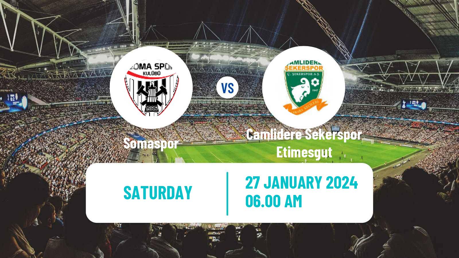 Soccer Turkish Second League Red Group Somaspor - Camlidere Sekerspor Etimesgut