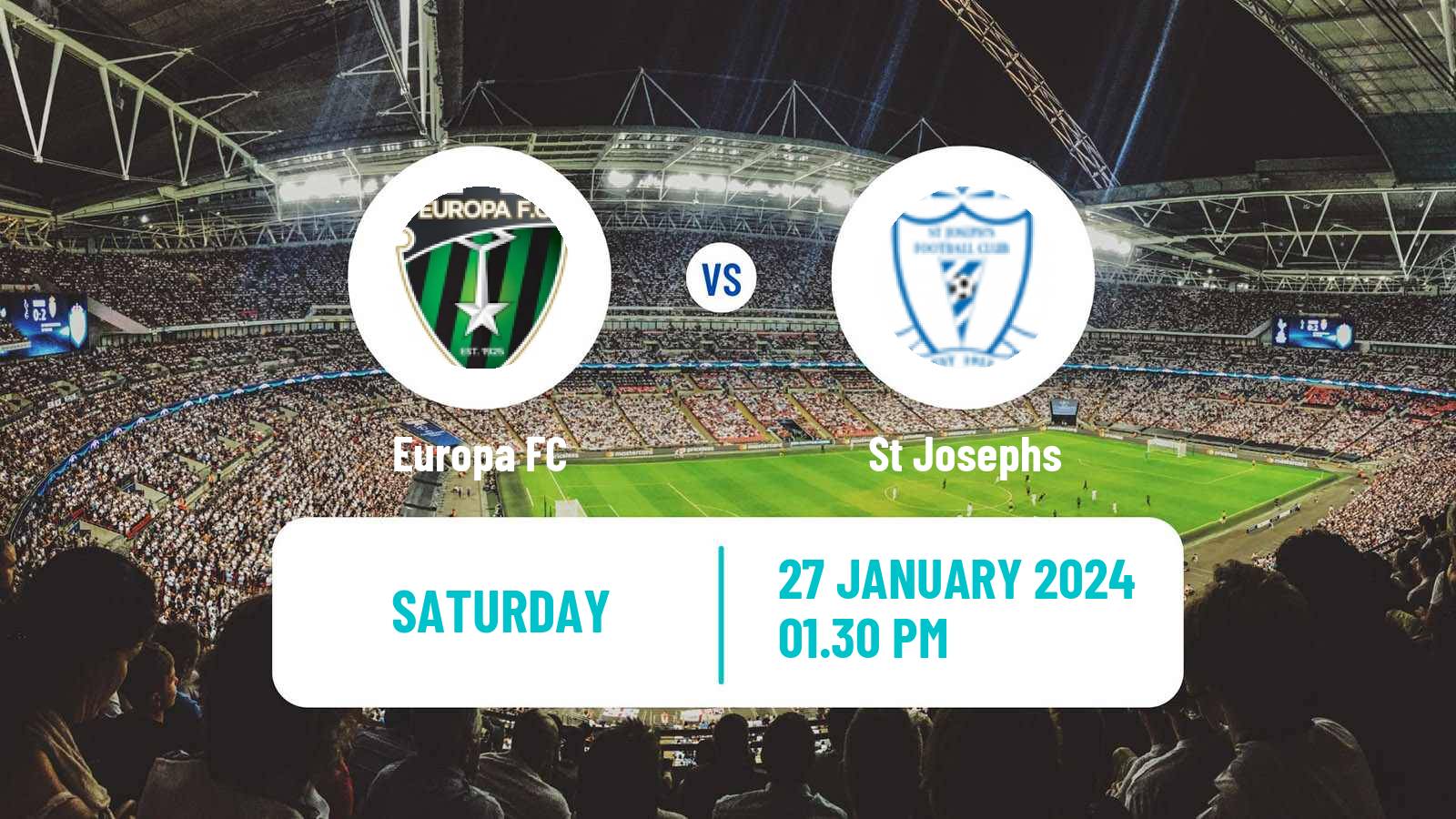 Soccer Gibraltar National League Europa - St Josephs