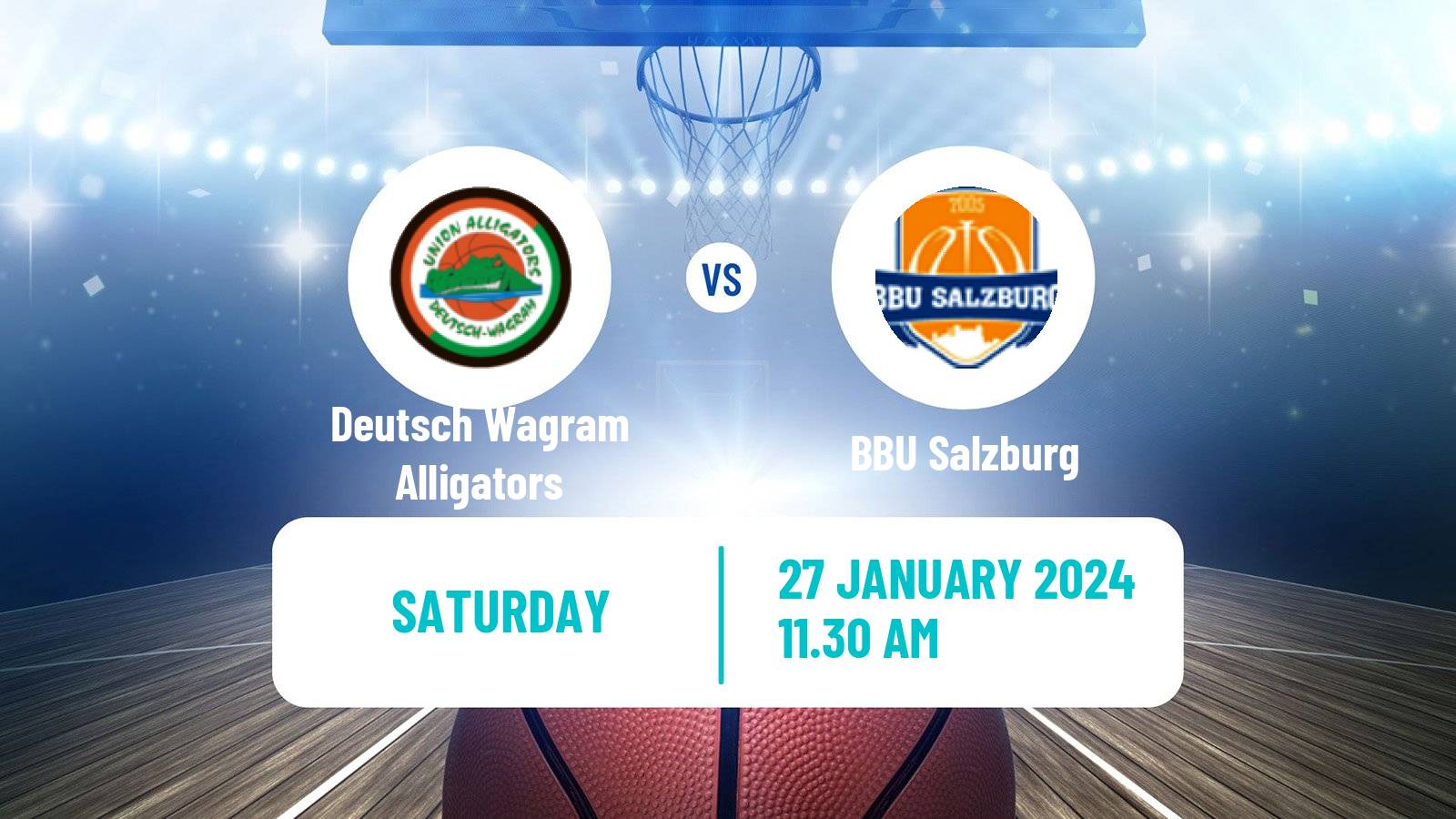 Basketball Austrian Zweite Liga Basketball Deutsch Wagram Alligators - BBU Salzburg