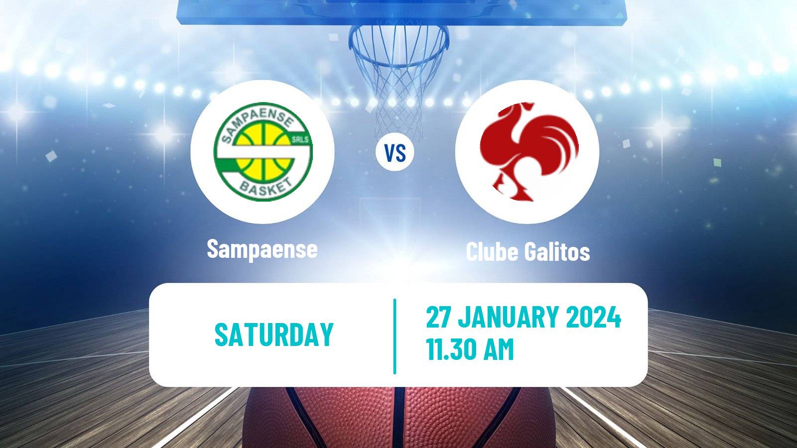 Basketball Portuguese Proliga Basketball Sampaense - Clube Galitos
