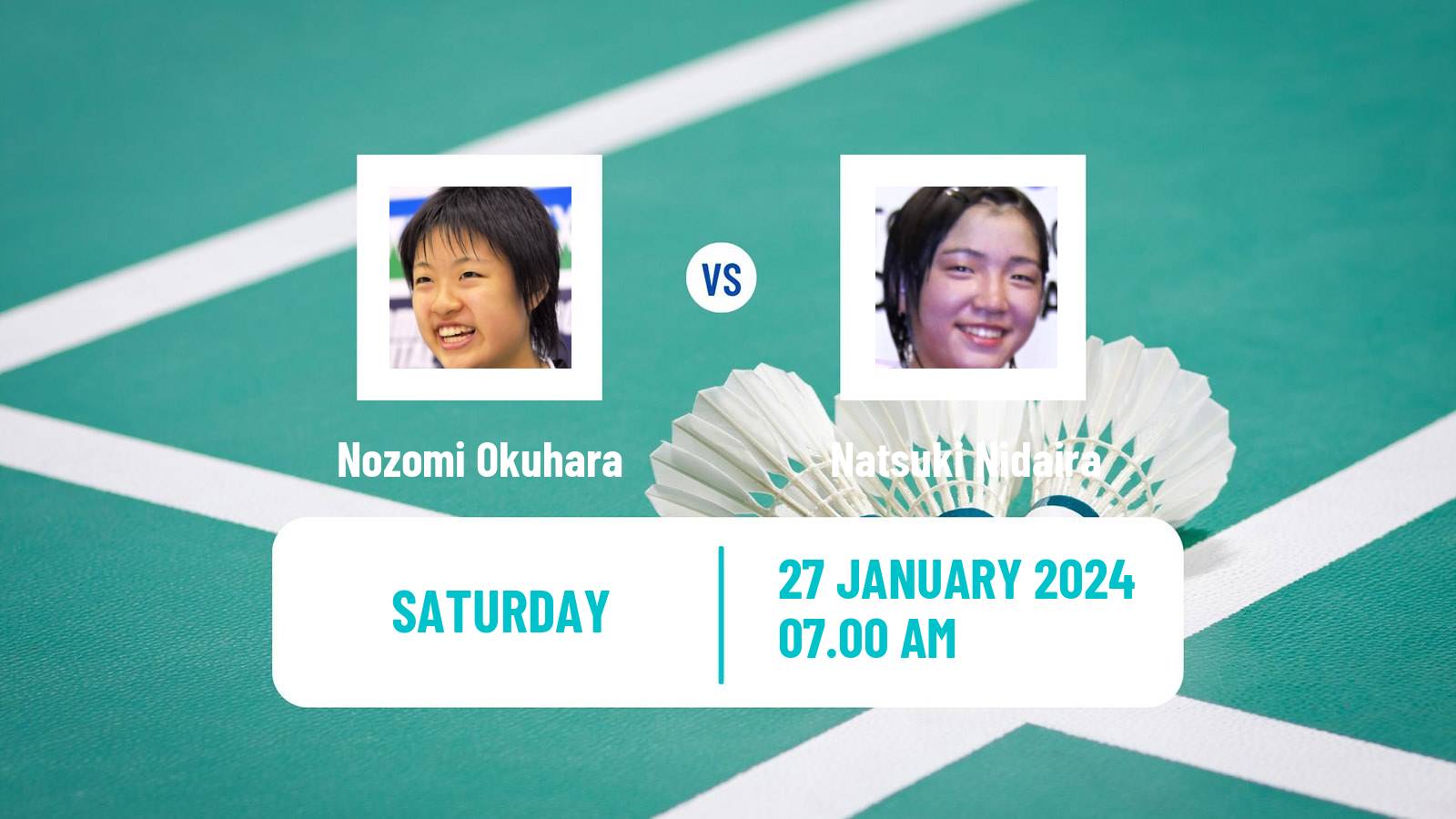 Badminton BWF World Tour Indonesia Masters Women Nozomi Okuhara - Natsuki Nidaira