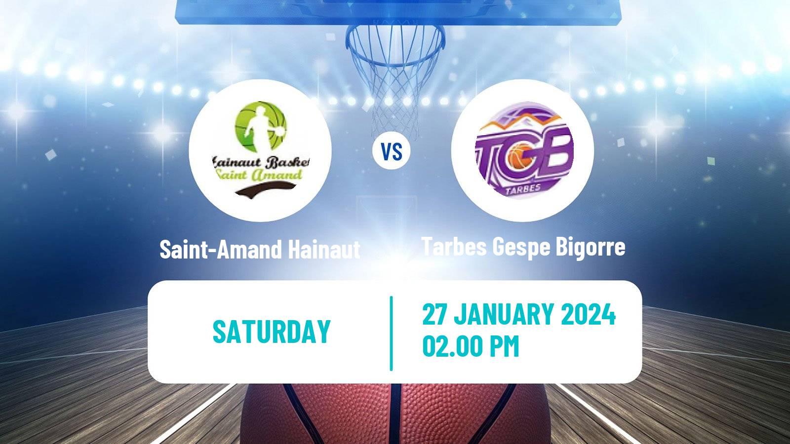 Basketball French LFB Saint-Amand Hainaut - Tarbes Gespe Bigorre