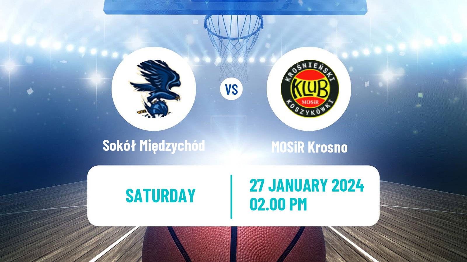 Basketball Polish 1 Liga Basketball Sokół Międzychód - MOSiR Krosno