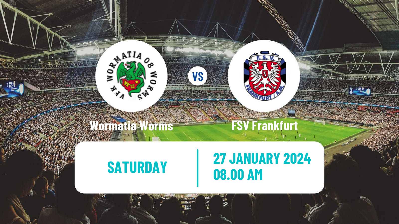 Soccer Club Friendly Wormatia Worms - FSV Frankfurt