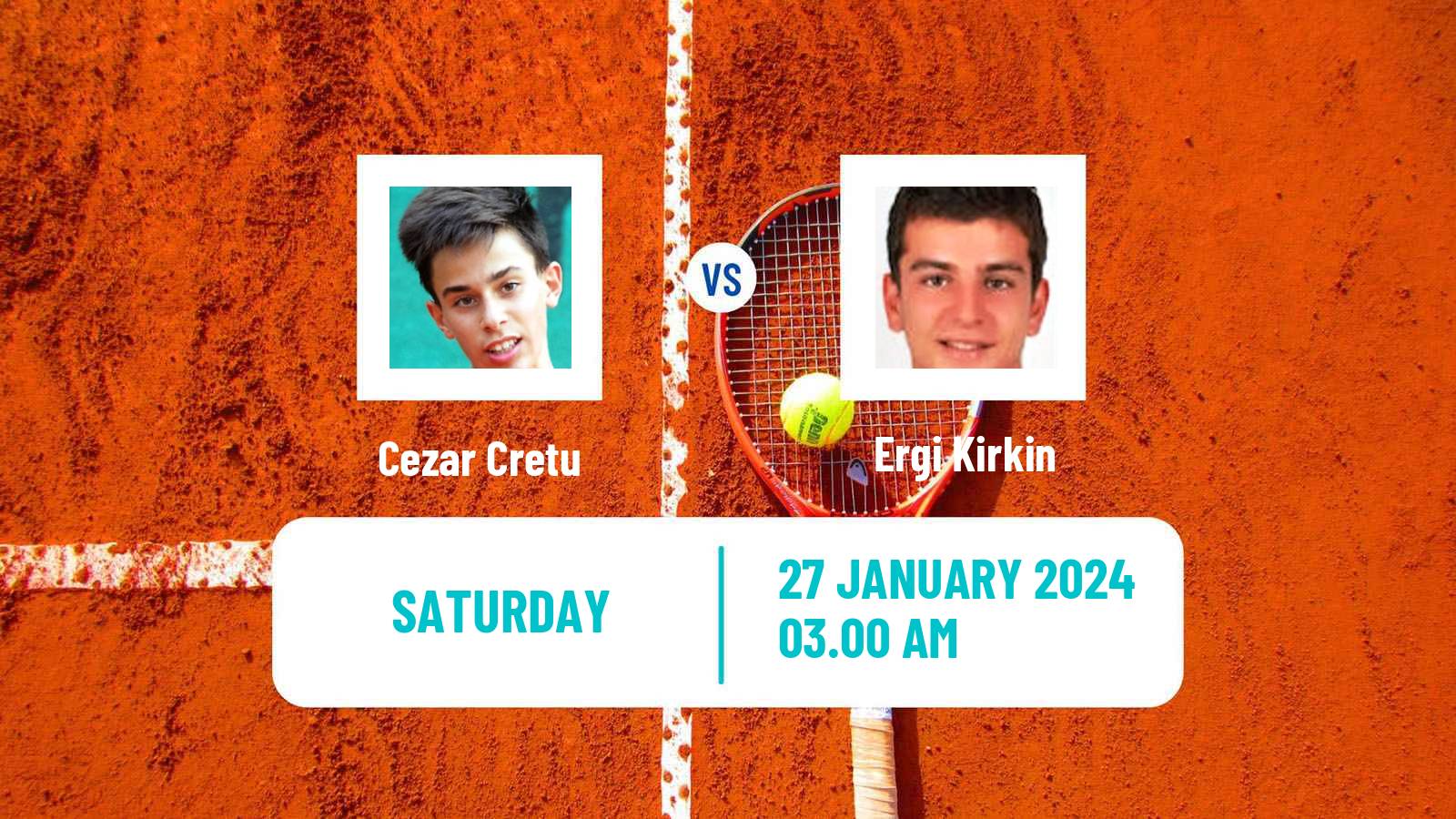 Tennis ITF M15 Antalya 3 Men Cezar Cretu - Ergi Kirkin