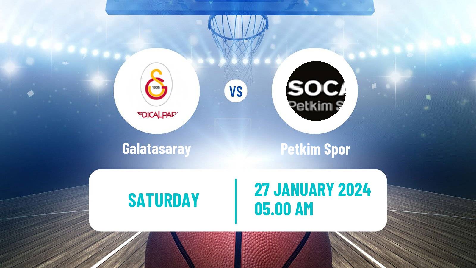 Basketball Turkish Basketball Super Ligi Galatasaray - Petkim Spor