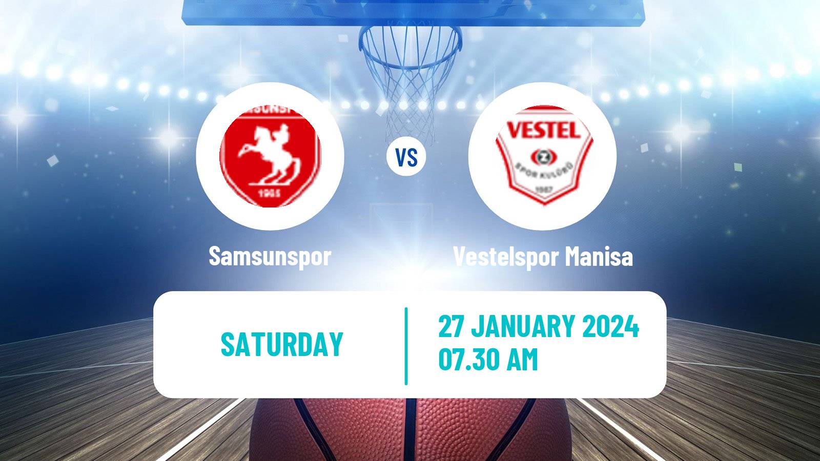 Basketball Turkish Basketball Super Ligi Samsunspor - Vestelspor Manisa