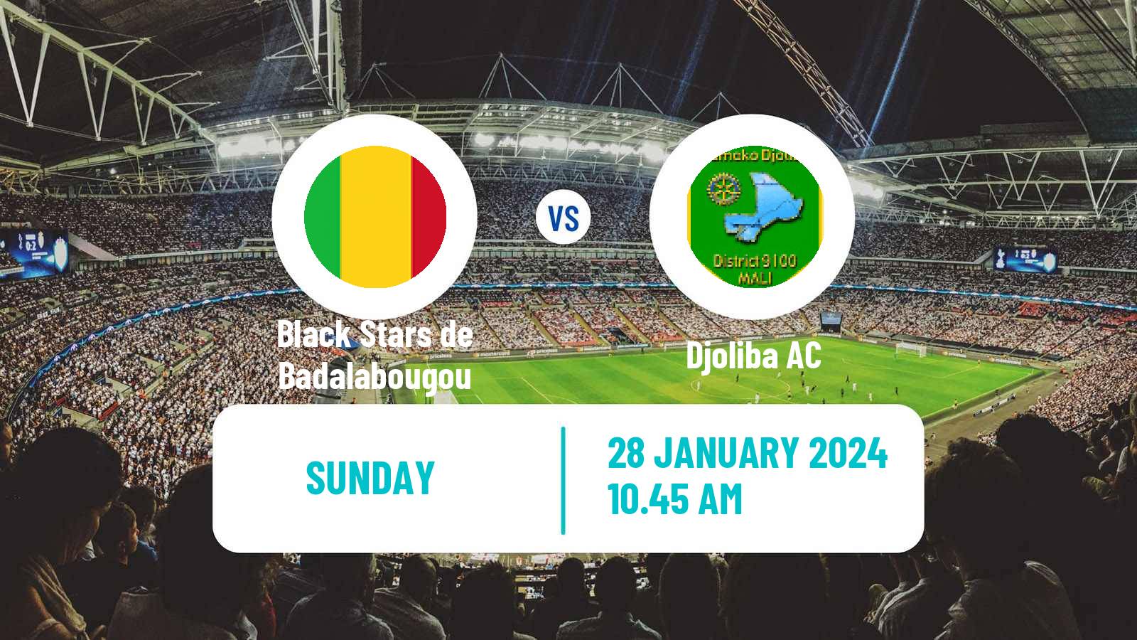 Soccer Malian Première Division Black Stars de Badalabougou - Djoliba