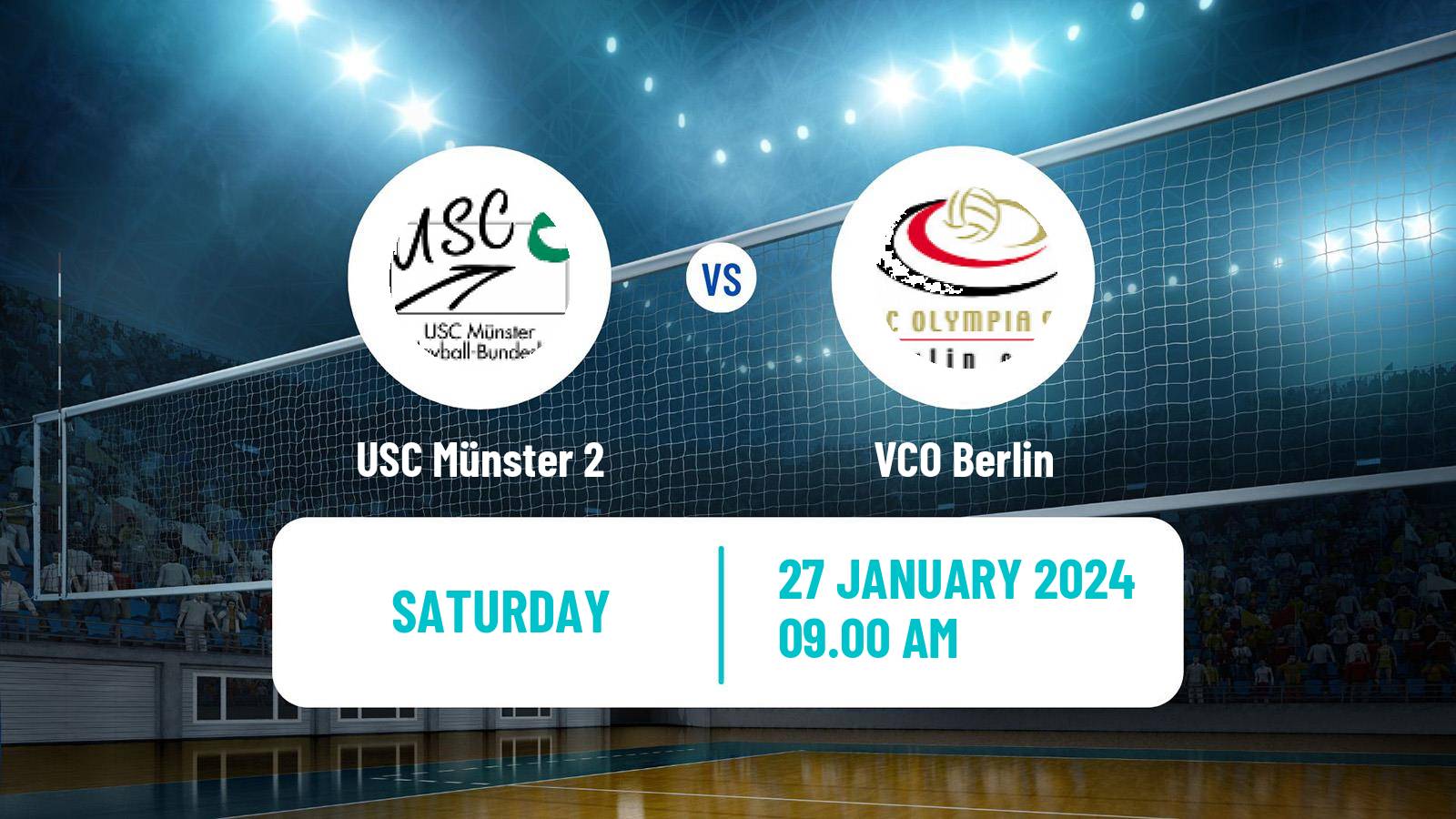 Volleyball German 2 Bundesliga North Volleyball Women USC Münster 2 - VCO Berlin
