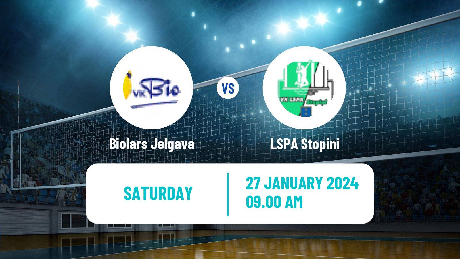 Volleyball Latvian Nacionala Liga Volleyball Biolars Jelgava - LSPA Stopini