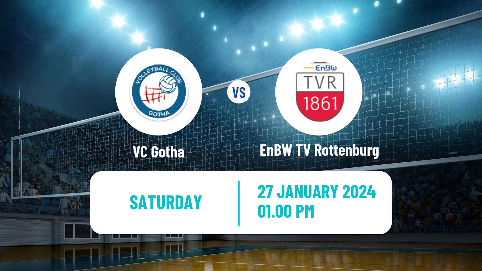 Volleyball German 2 Bundesliga South Volleyball Gotha - EnBW TV Rottenburg