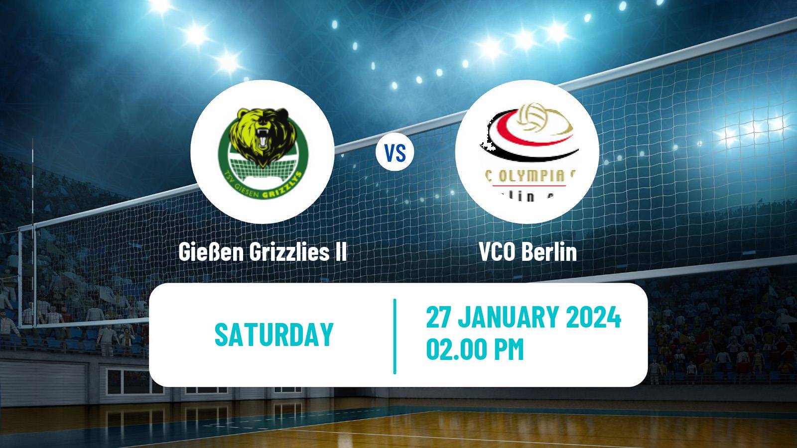 Volleyball German 2 Bundesliga North Volleyball Gießen Grizzlies II - VCO Berlin