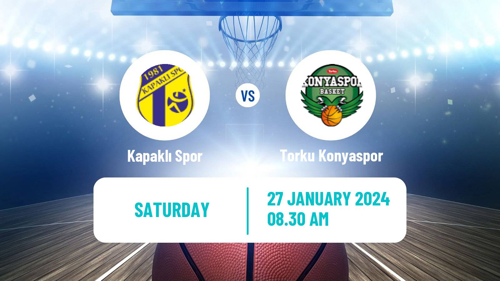 Basketball Turkish TBL Kapaklı Spor - Torku Konyaspor