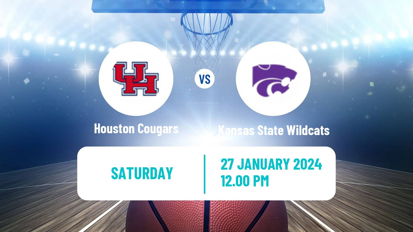 Basketball NCAA College Basketball Houston Cougars - Kansas State Wildcats
