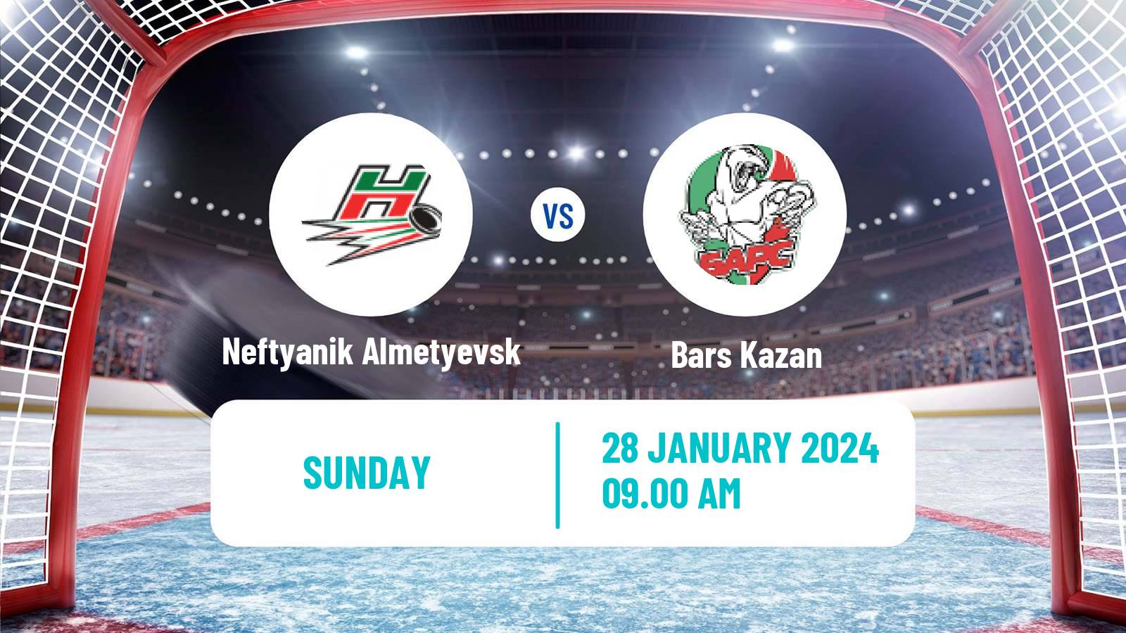 Hockey VHL Neftyanik Almetyevsk - Bars Kazan