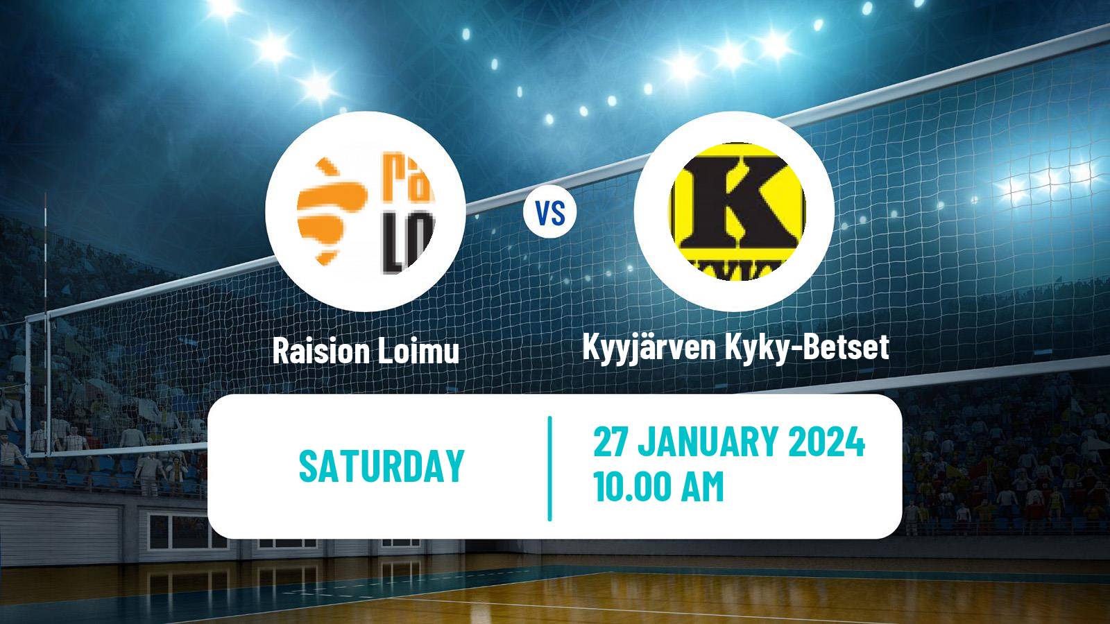 Volleyball Finnish Mestaruusliiga Volleyball Raision Loimu - Kyyjärven Kyky-Betset