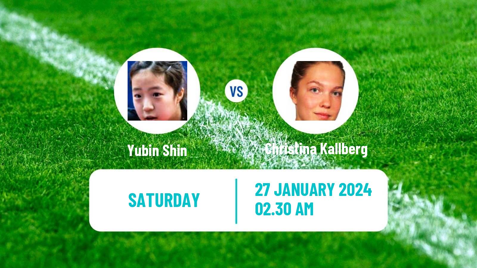 Table tennis Wtt Star Contender Goa Women Yubin Shin - Christina Kallberg