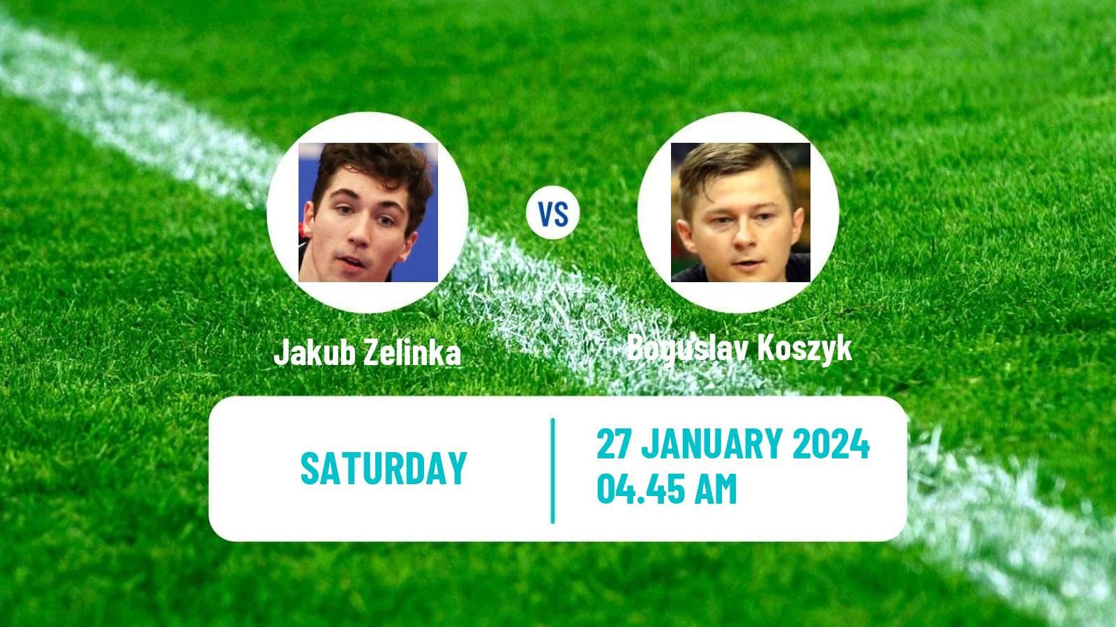 Table tennis Tt Star Series Men Jakub Zelinka - Boguslav Koszyk