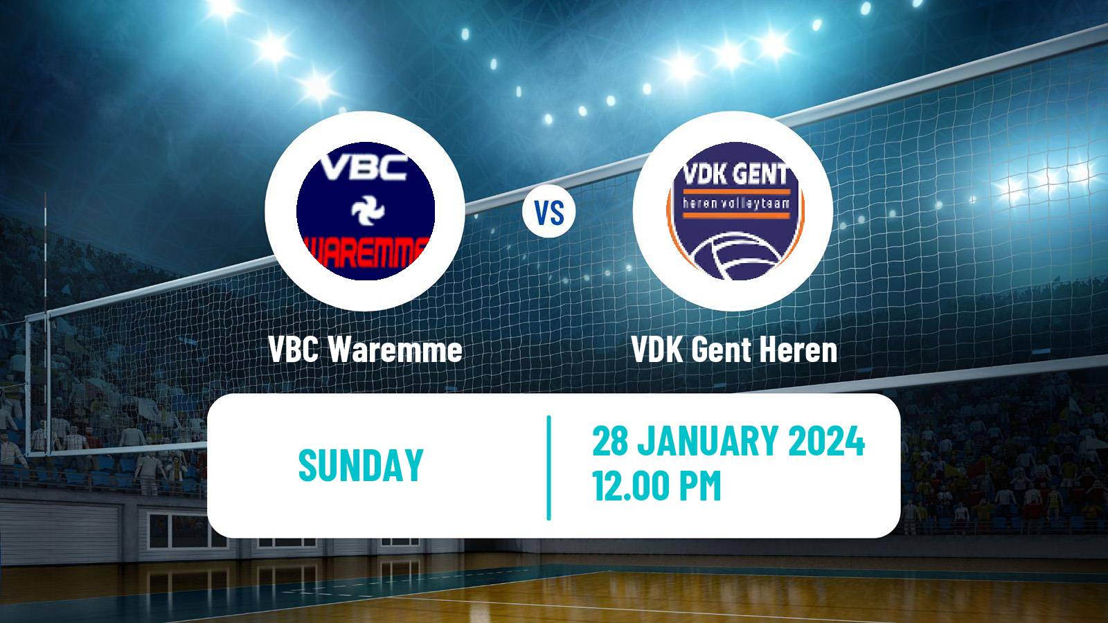 Volleyball Belgian League Volleyball Waremme - VDK Gent Heren