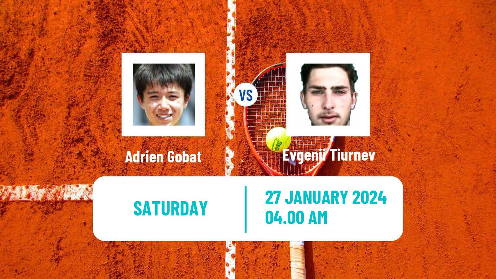 Tennis ITF M15 Monastir 4 Men Adrien Gobat - Evgenii Tiurnev