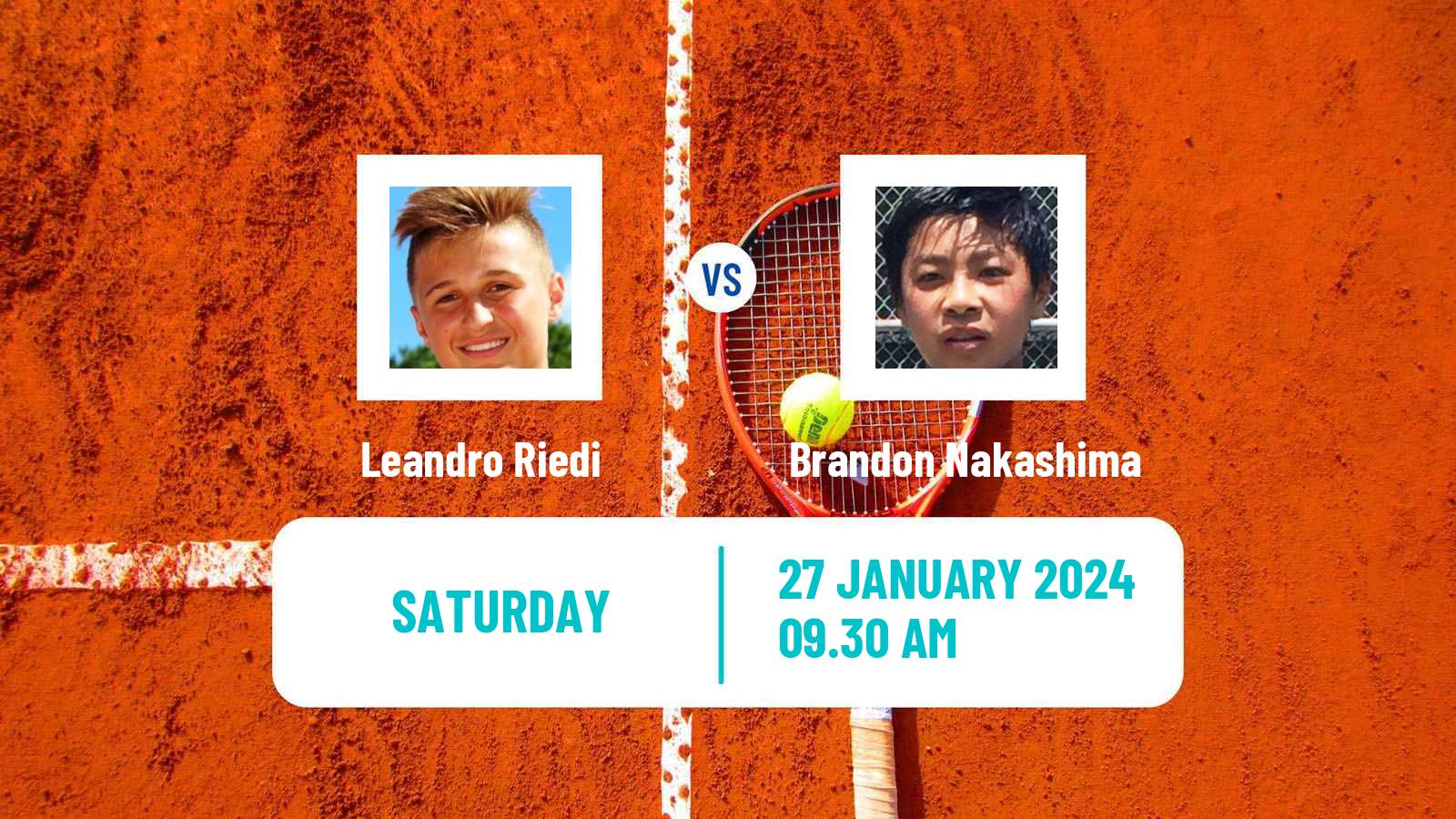 Tennis Ottignies Louvain La Neuve Challenger Men Leandro Riedi - Brandon Nakashima