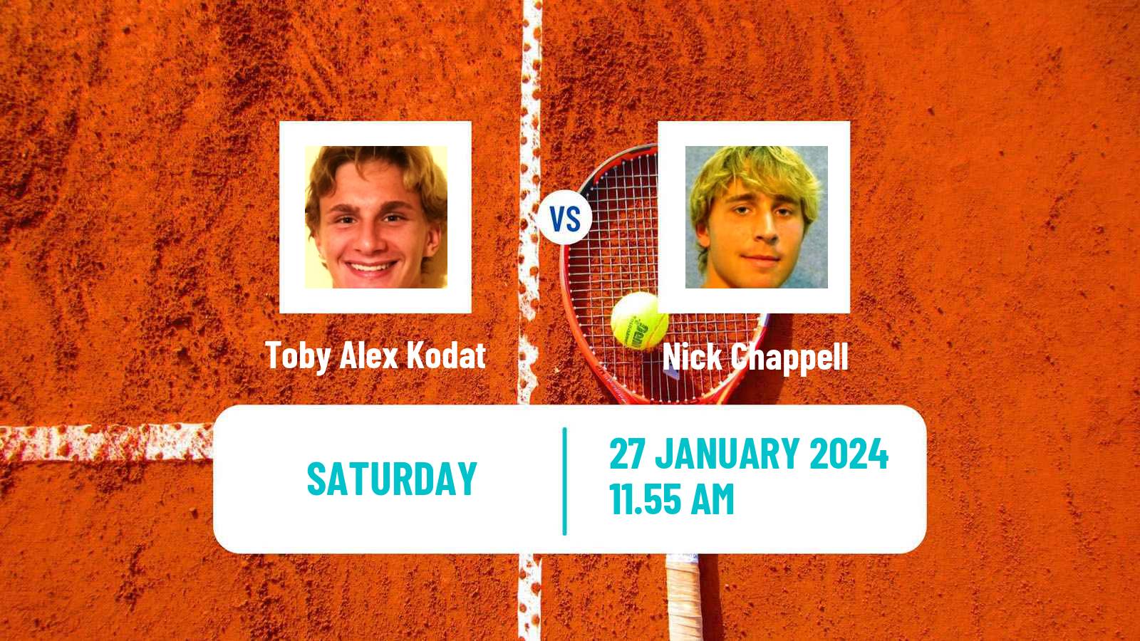 Tennis ITF M25 Wesley Chapel Fl Men Toby Alex Kodat - Nick Chappell