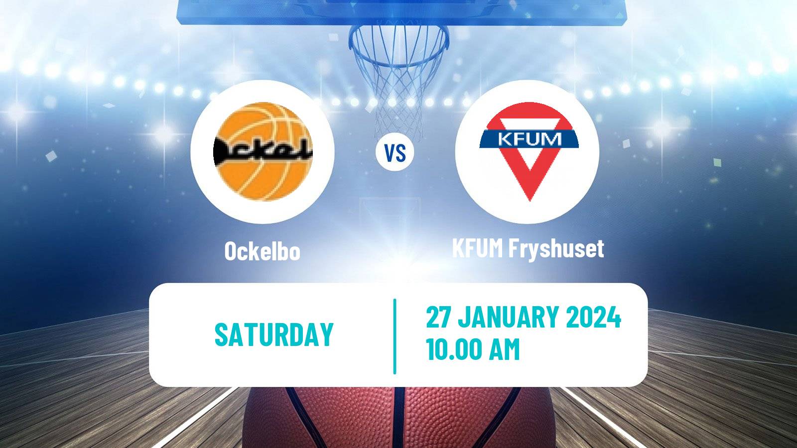 Basketball Swedish Superettan Basketball Ockelbo - KFUM Fryshuset