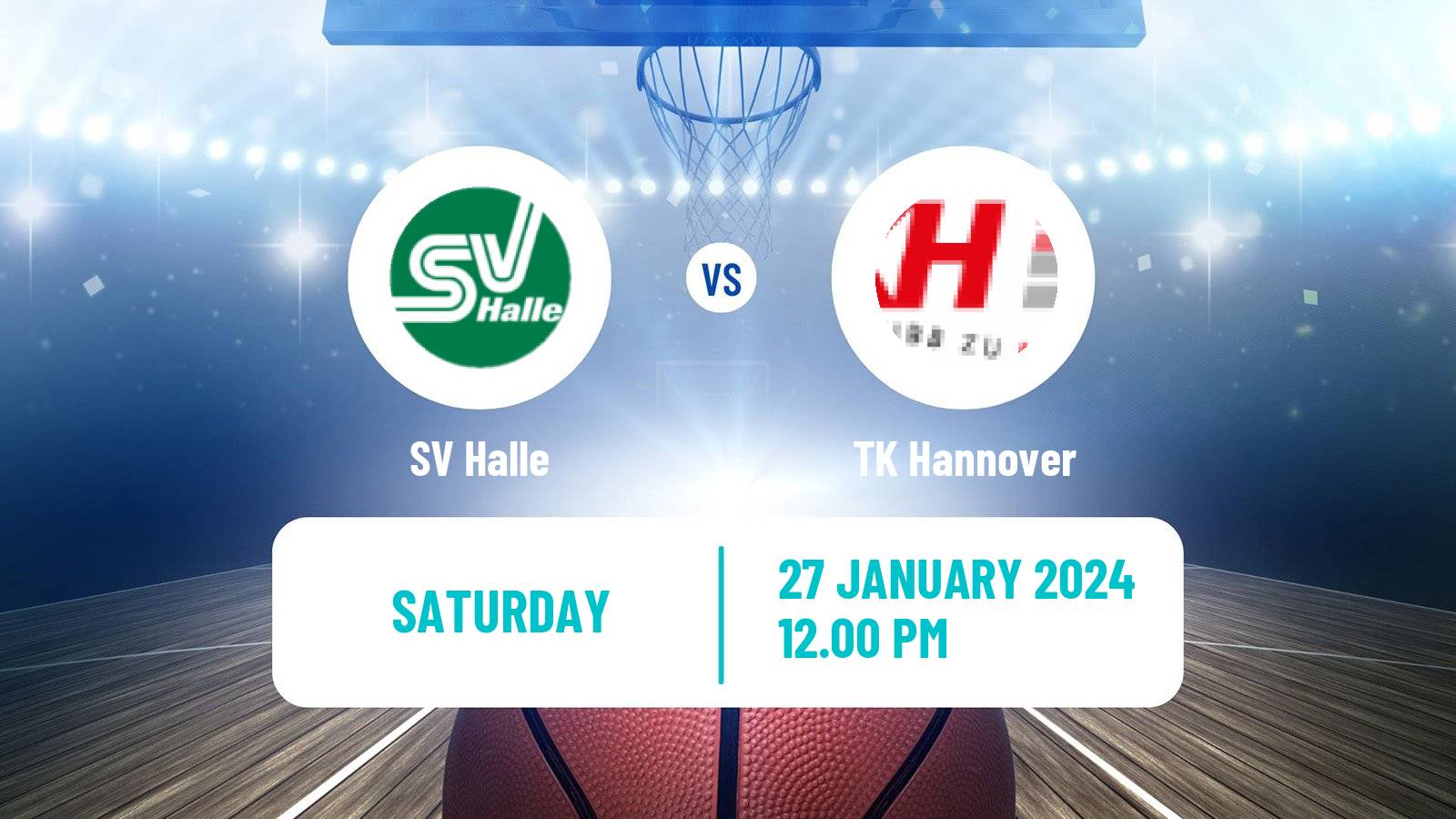 Basketball German DBBL Halle - Hannover