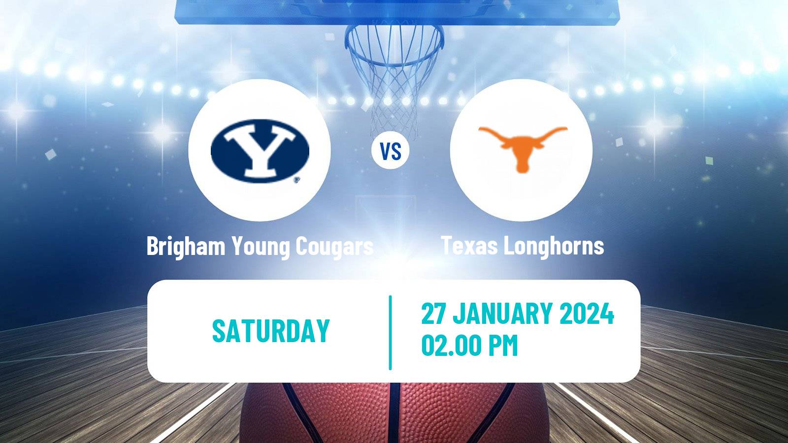 Basketball NCAA College Basketball Brigham Young Cougars - Texas Longhorns