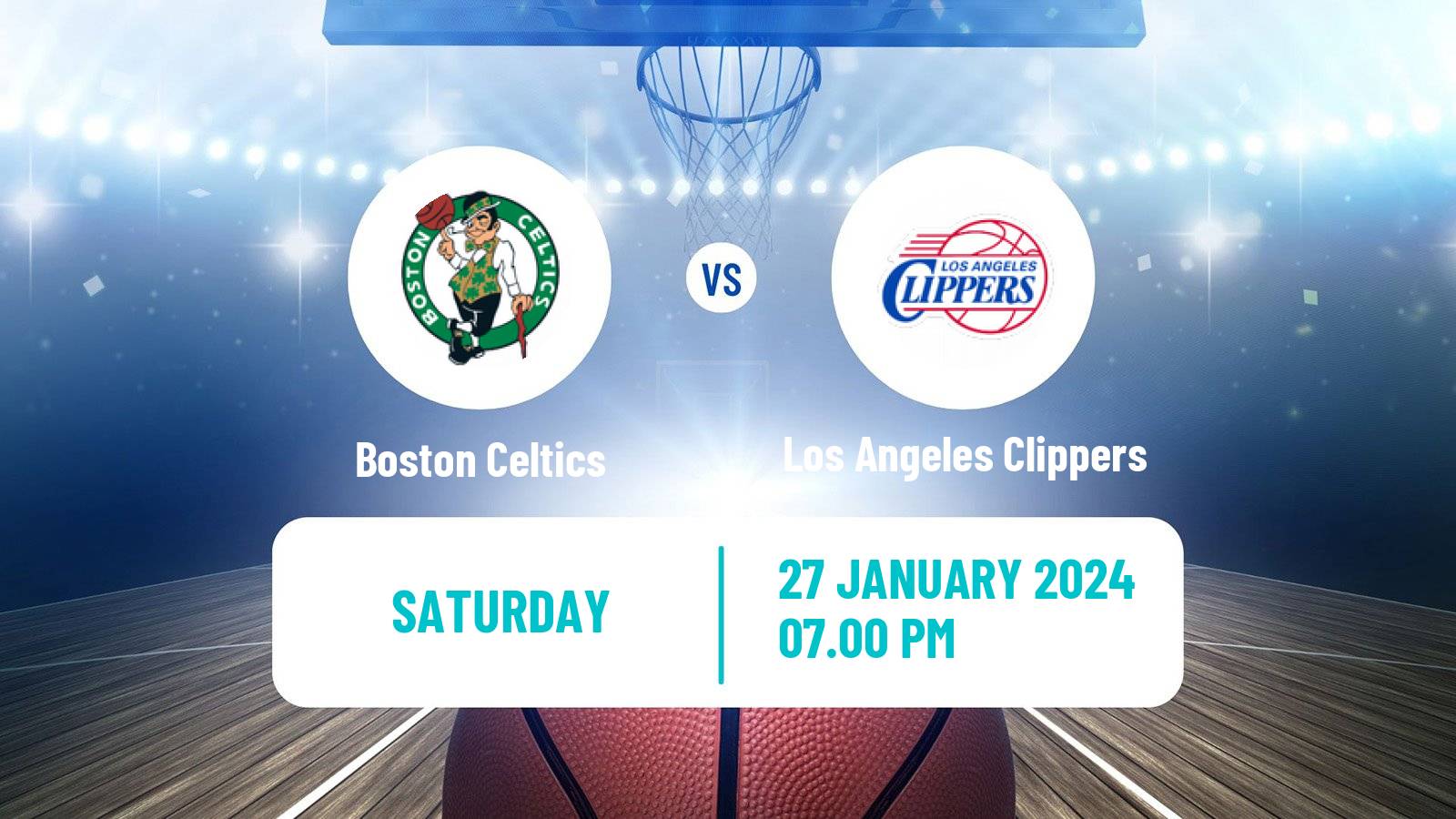 Basketball NBA Boston Celtics - Los Angeles Clippers