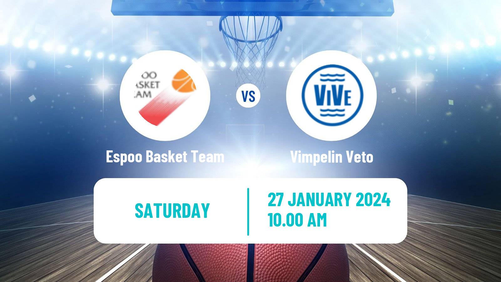 Basketball Finnish Korisliiga Women Espoo Basket Team - Vimpelin Veto