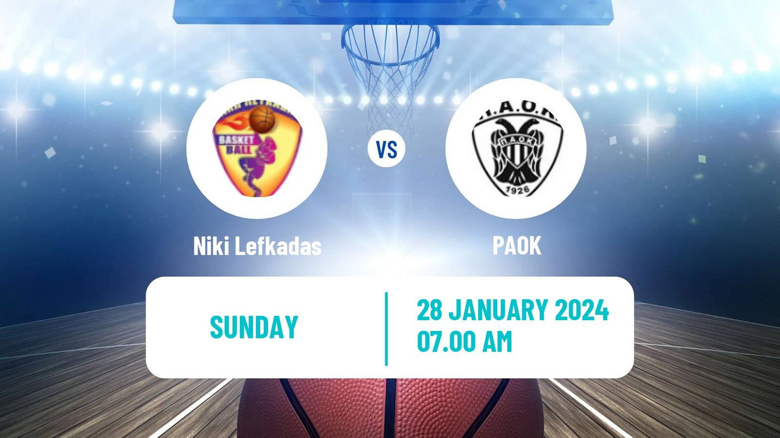 Basketball Greek Basket League A1 Women Niki Lefkadas - PAOK