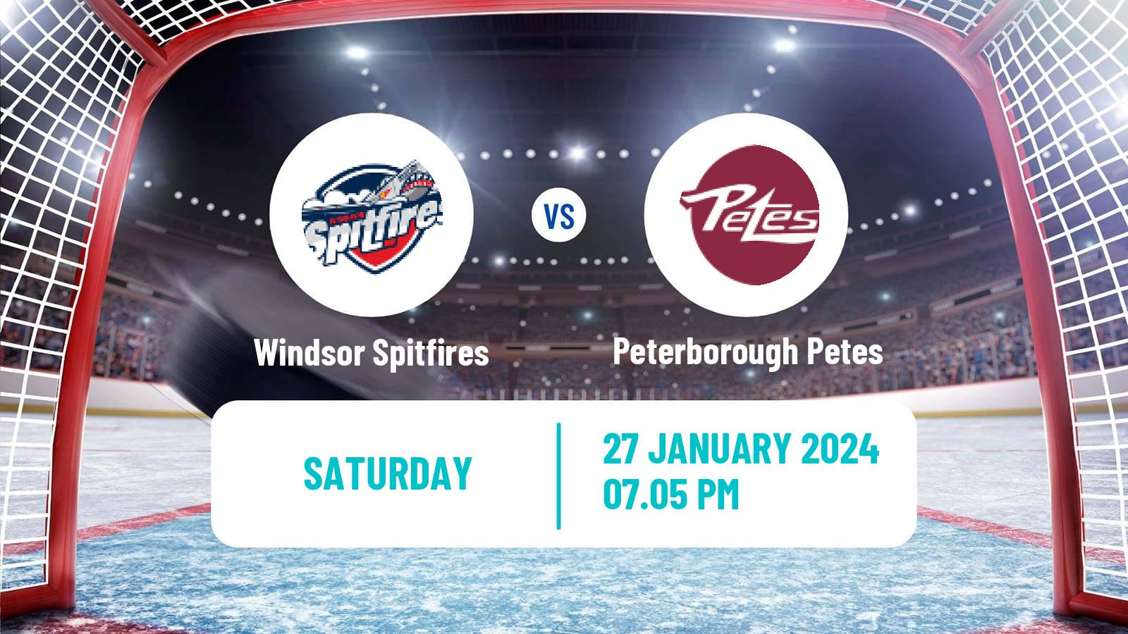 Hockey OHL Windsor Spitfires - Peterborough Petes