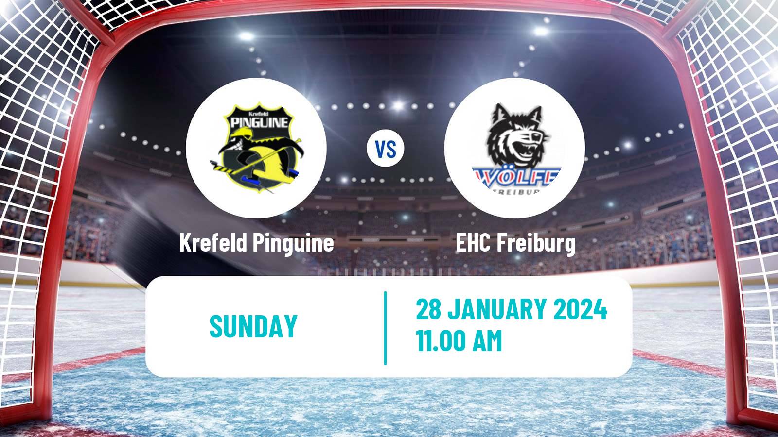Hockey German DEL2 Krefeld Pinguine - EHC Freiburg