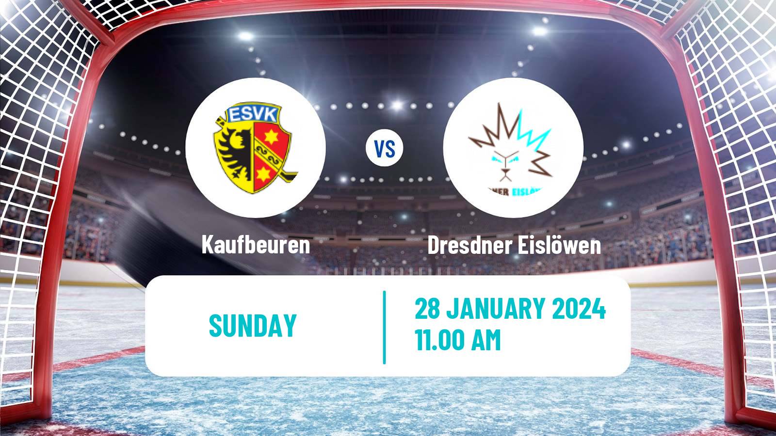 Hockey German DEL2 Kaufbeuren - Dresdner Eislöwen
