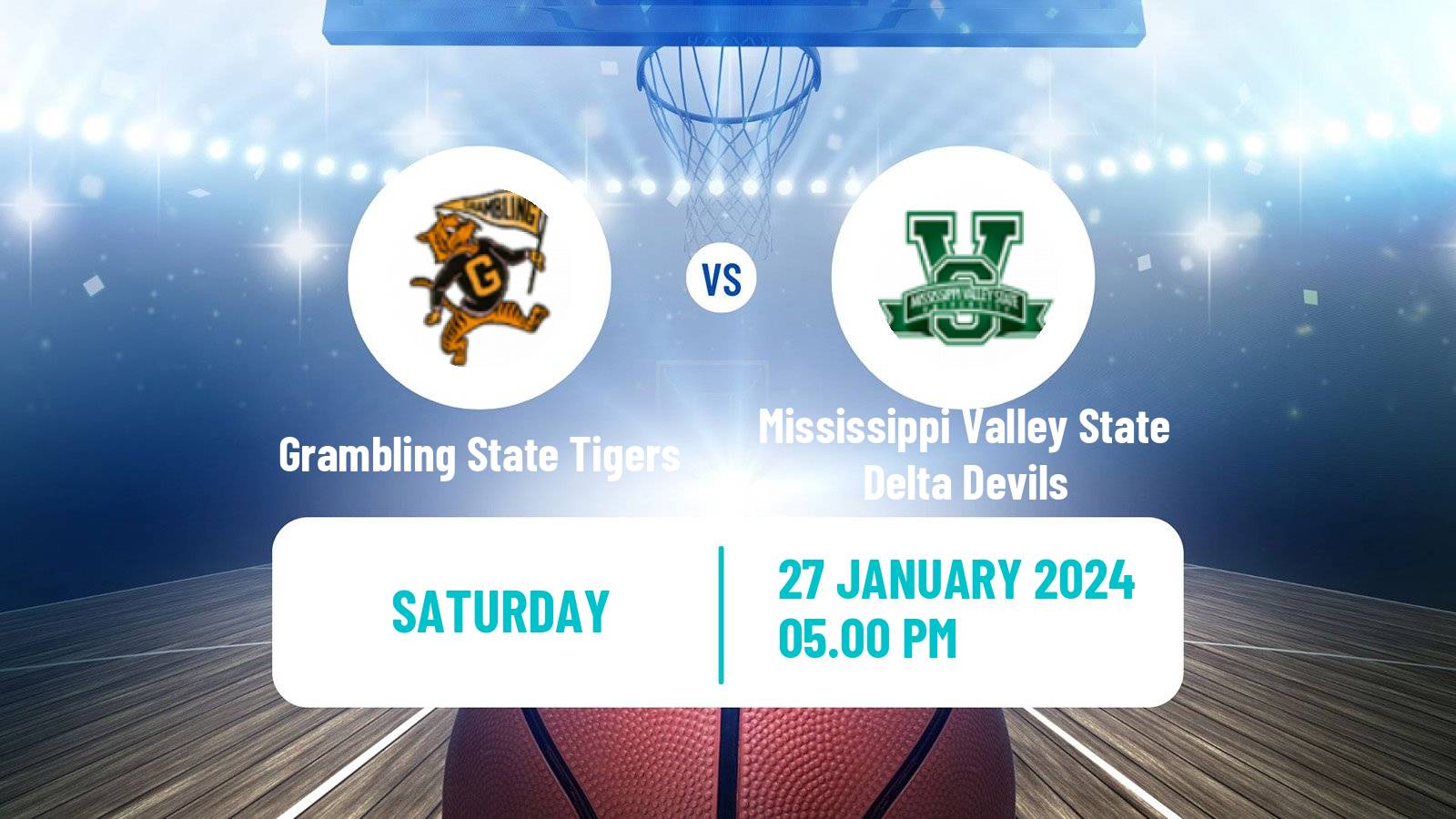 Basketball NCAA College Basketball Grambling State Tigers - Mississippi Valley State Delta Devils