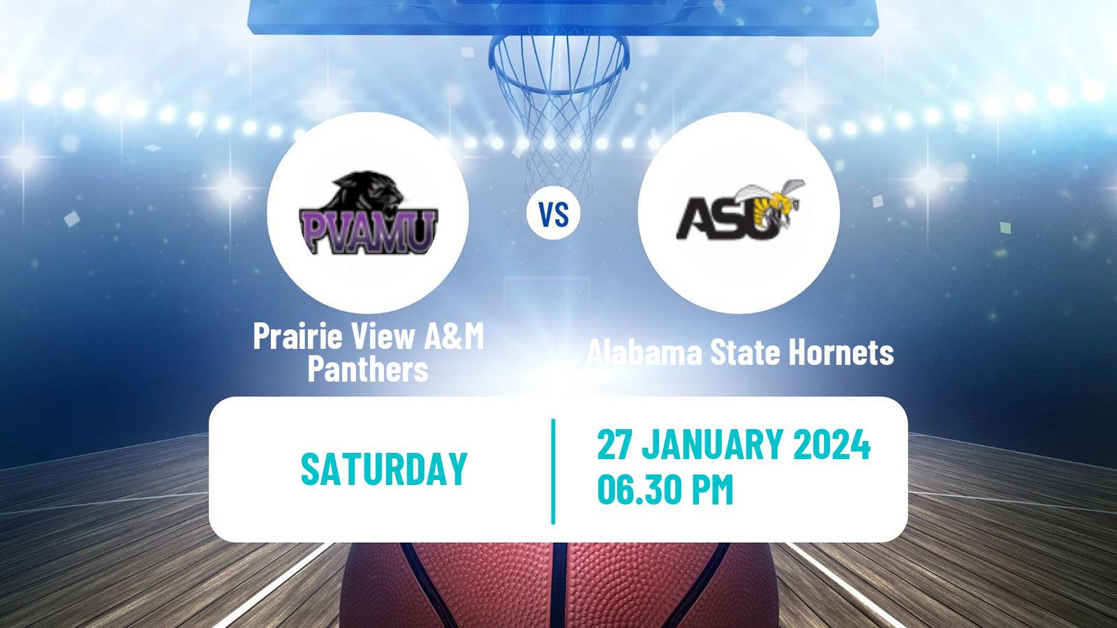 Basketball NCAA College Basketball Prairie View A&M Panthers - Alabama State Hornets