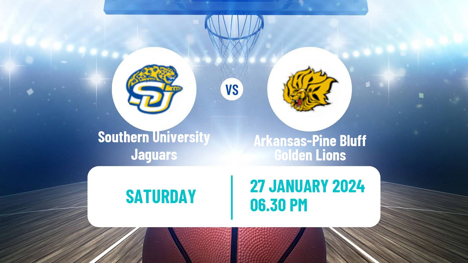 Basketball NCAA College Basketball Southern University Jaguars - Arkansas-Pine Bluff Golden Lions