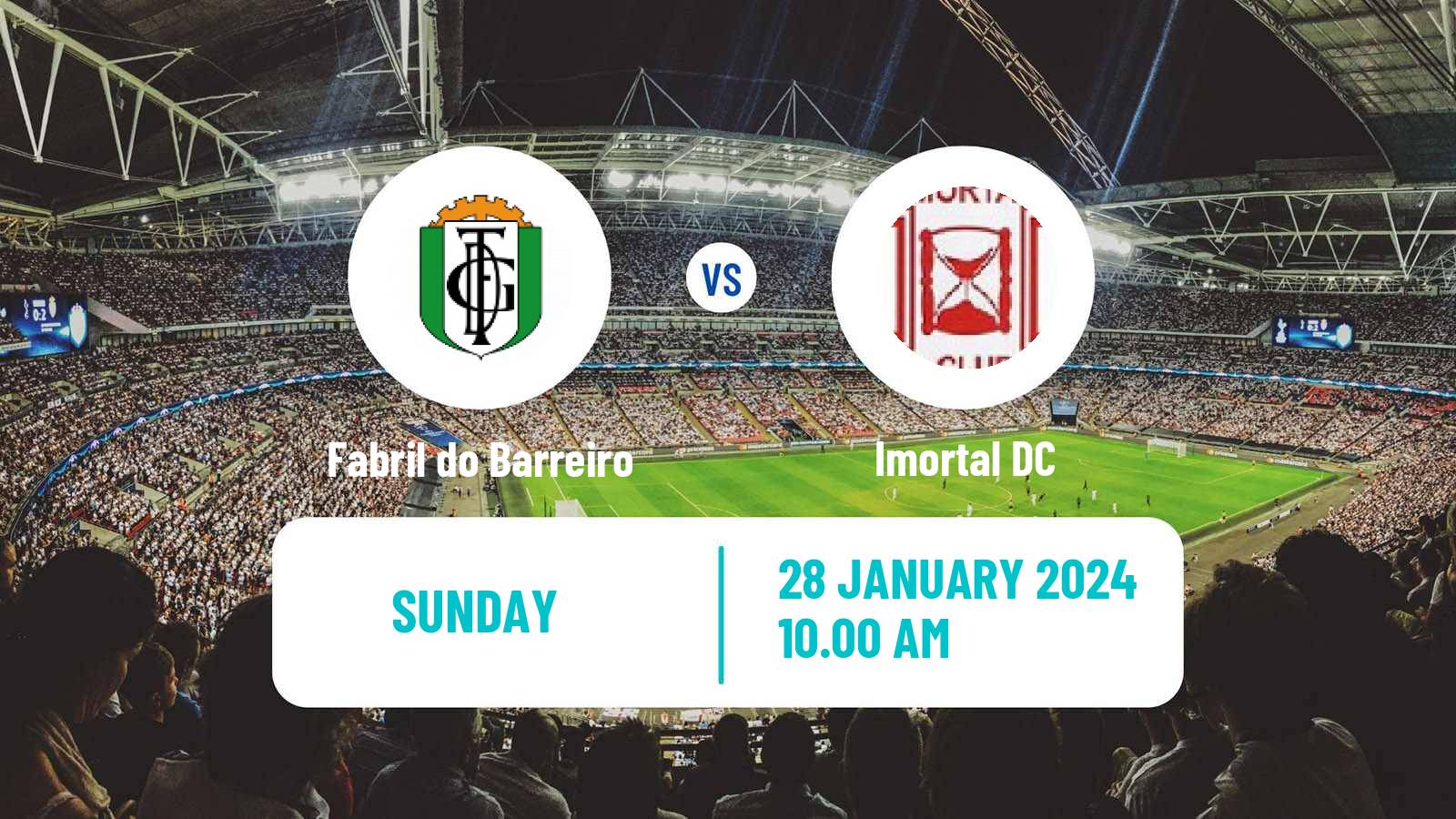 Soccer Campeonato de Portugal - Group D Fabril do Barreiro - Imortal