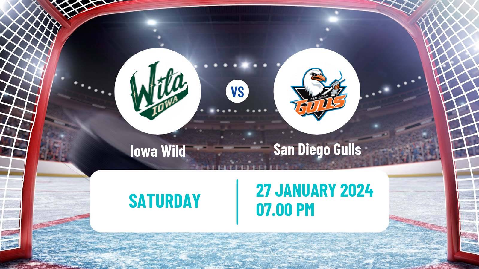 Hockey AHL Iowa Wild - San Diego Gulls