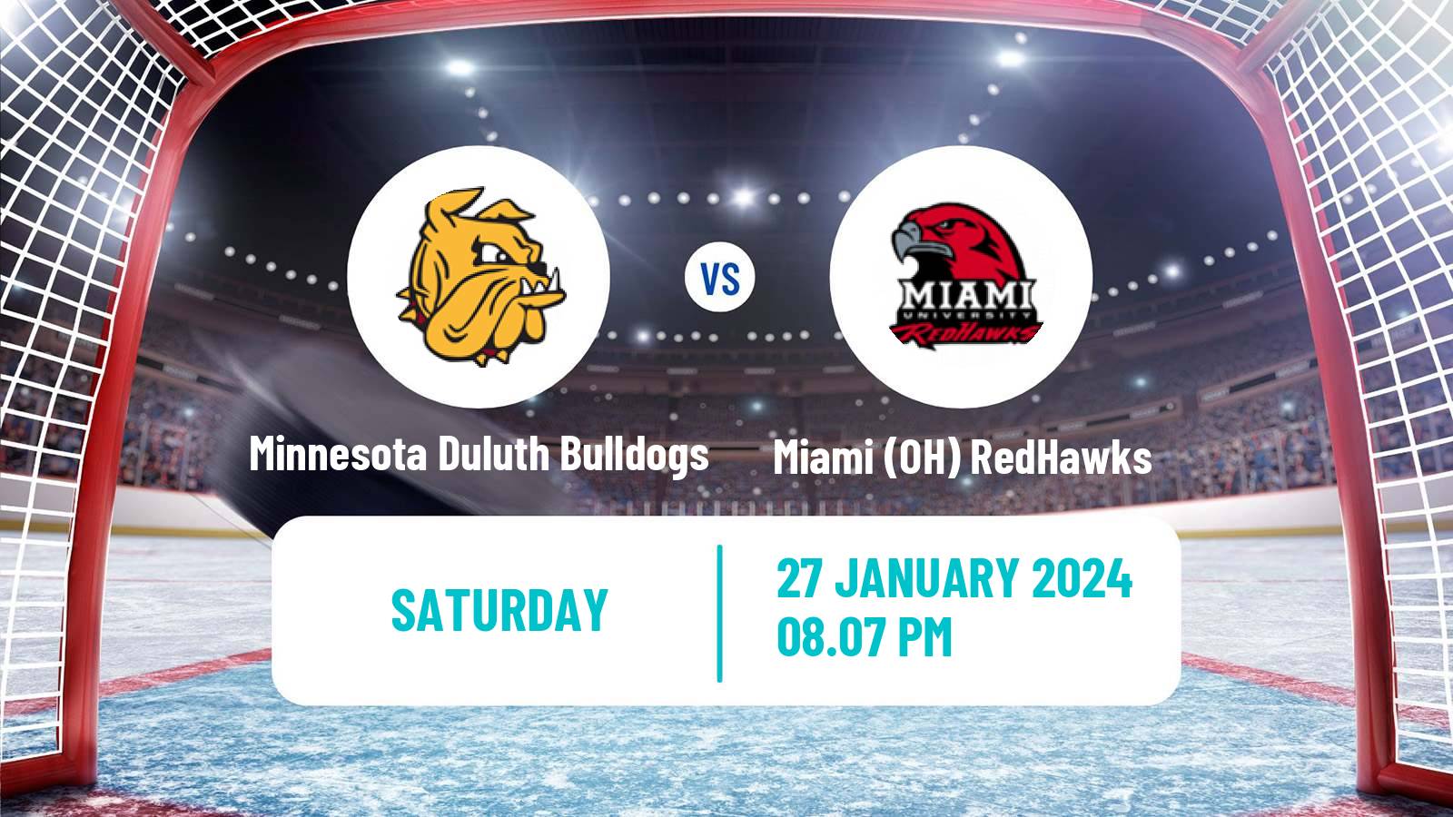 Hockey NCAA Hockey Minnesota Duluth Bulldogs - Miami (OH) RedHawks