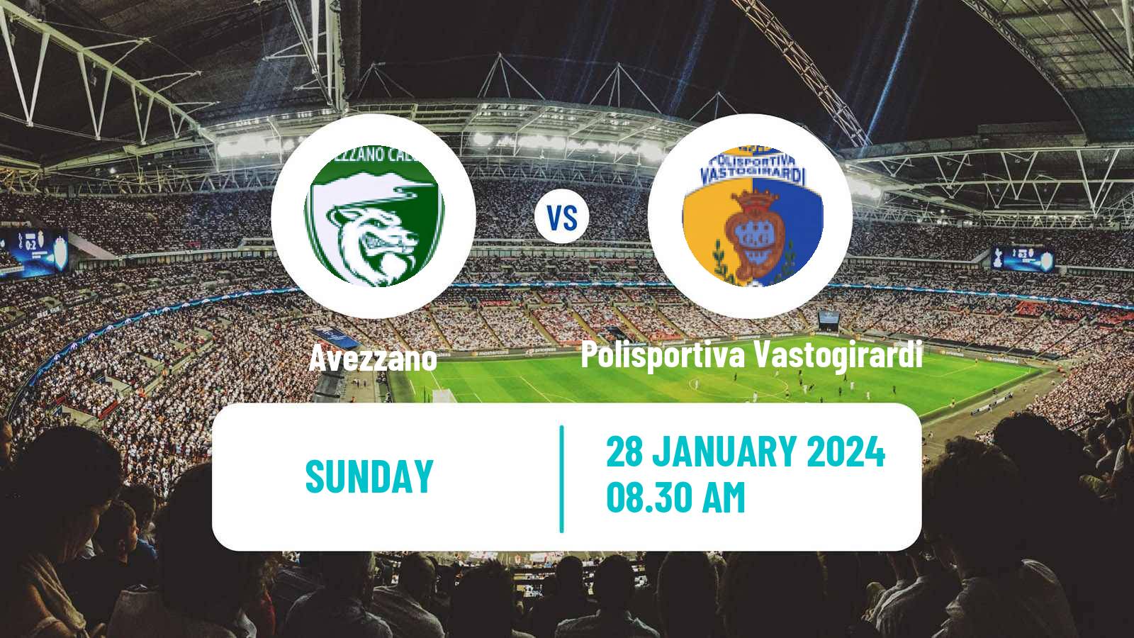 Soccer Italian Serie D - Group F Avezzano - Polisportiva Vastogirardi
