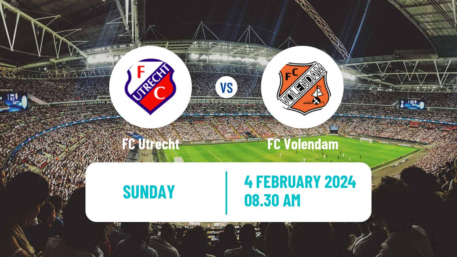 Soccer Dutch Eredivisie Utrecht - Volendam